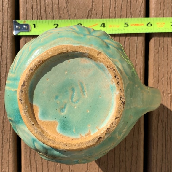 ANTIQUE McCOY POTTERY WATERLILY PITCHER EXTREMELY RARE NO. 124, CIRCA 1920 - Picture 12 of 12